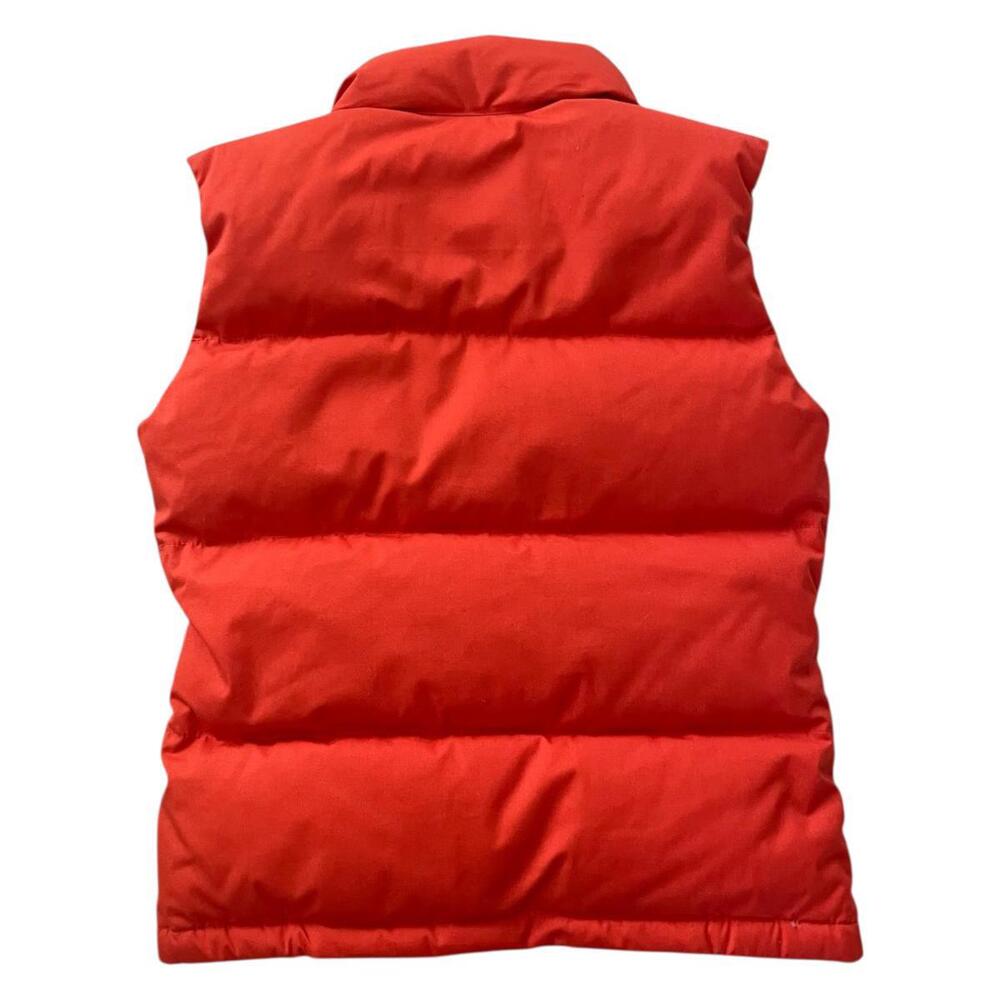 Vintage North Face Puffer Down Vest Orange Gorpcore 70s Brown Label Size XS - Picture 2 of 4